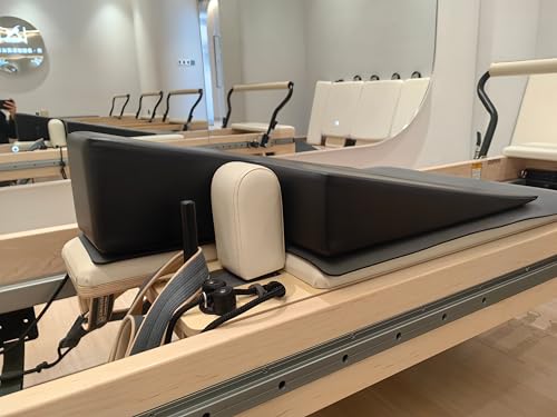 Large Upholstered Wedge, Exercise Equipment for Pilates Reformer, Workout Pad for Pilates, Ideal for Athletes and Physical Therapy, Pilates Machine Home Gym or Studio Use