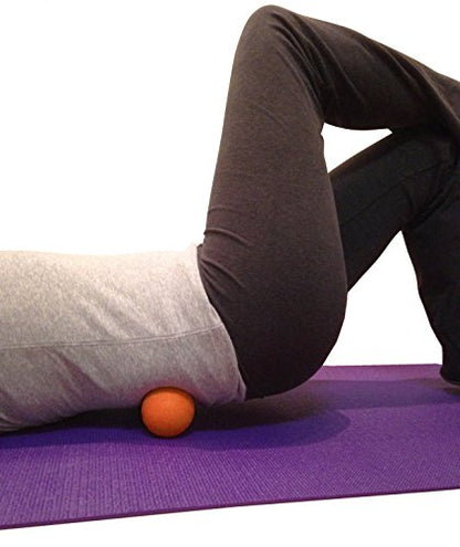 Kieba Massage Lacrosse Balls for Myofascial Release, Trigger Point Therapy, Muscle Knots, and Yoga Therapy. Set of 2 Firm Balls (2 Orange) - color: Two Orange