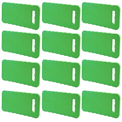 PINGEUI 12 Pack 15.7x7x0.78 Inches Green Garden Kneeling Pad, Thick Garden Kneeler Pad Kneeling Mat, Garden Knee Cushion for Gardening Floor Cleaning Yoga Exercise