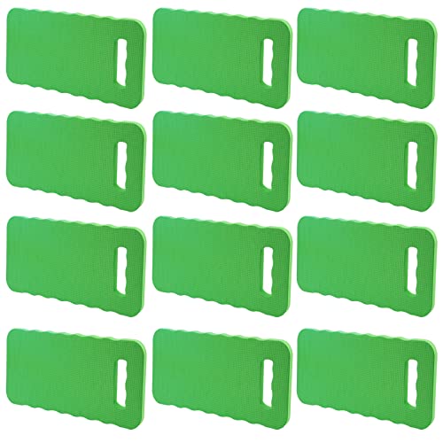 PINGEUI 12 Pack 15.7x7x0.78 Inches Green Garden Kneeling Pad, Thick Garden Kneeler Pad Kneeling Mat, Garden Knee Cushion for Gardening Floor Cleaning Yoga Exercise