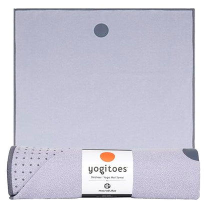 Manduka Yogitoes Hot Yoga Mat Towel - 71" | Moisture Activated Grip | Patented Silicone Nubs | Highly Absorbent, Durable & Easy Care | Made from Recycled Materials | 71 x 24 Inches | Lavender - color: Lavender, size: 71" x 24"
