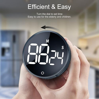 AVINIA Digital Kitchen Timers, Visual timers Large LED Display Magnetic Countdown Countup Timer for Classroom Cooking Fitness Baking Studying Teaching, Easy for Kids and Seniors - color: Starry Blue