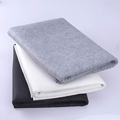 Healifty Chinese Calligraphy Mat Sumi Drawing Painting Felt Desk Pad Mat (Grey)
