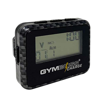 Gymboss Charge Interval Timer and Stopwatch & Watchstrap - Bundle - color: Carbon Black