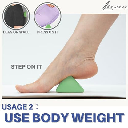 LEZER Large Trigger Massage Point, Manual Massage Ball, Hip Hook, Muscle Knot Release Tool, Deep Tissue Relief, Hip Flexor Iliacus Back Psoas Hand Foot Myofascial Physical Therapy, 3.5 inｘ3 in, Green - style: 06 - Large Trigger Green