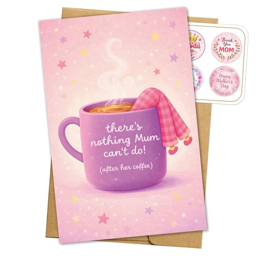 Happy Mothers Day Card Funny I Love You Mom Gift for Mother Her New Mom Bonus Mom Stepmom Wife Sister Cards Gifts from Daughter Son Women Beauty Mother’s Day Greeting Card with Envelope 5.3'' x 8" M88 - color: A88