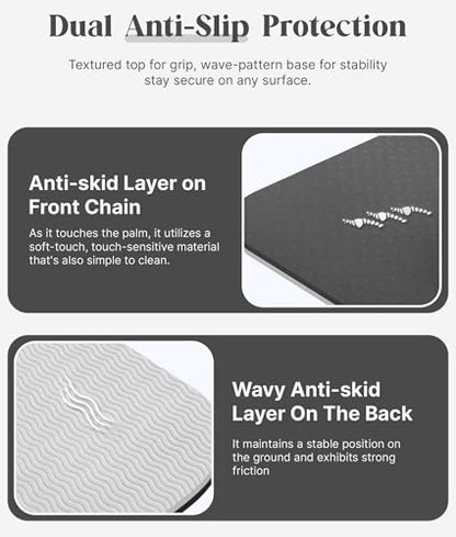 ROMIX Pro Yoga Mat With Alignment Lines, 6Mm Thick Non-Slip Exercise Mat | 72 x 24 In TPE Large Pilates Mat For Home Workout, Stretching, Training, Meditation, Carry Bag Included For Women And Men - color: Black