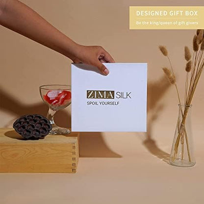 ZIMASILK 22 Momme 100% Mulberry Silk Bonnet for Sleeping Women, Gold - color: Gold