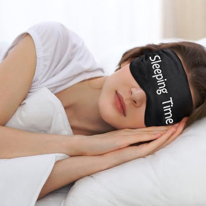 Geyoga 8 Pack Silk Funny Sleep Masks for Women Sleep, Dark Colors - color: Dark Colors