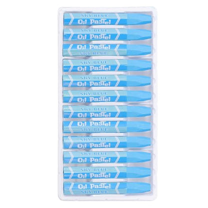 PATIKIL Sky Blue Oil Pastels, 48Pcs Soft Oil Crayons Pastels Stick Vibrant and Creamy Art Supplies Bulk for Artists Beginners Art Painting Drawing Blending Graffiti Gallery - color: Sky Blue
