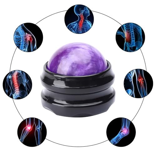 WOVTE Massage Ball, Lacrosse Balls, Self Massage Tool for Sore Muscles, Shoulders, Neck, Back, Foot, Body, Deep Tissue, Trigger Point, Muscle Knots, Yoga and Myofascial Release (Purple) - color: Purple