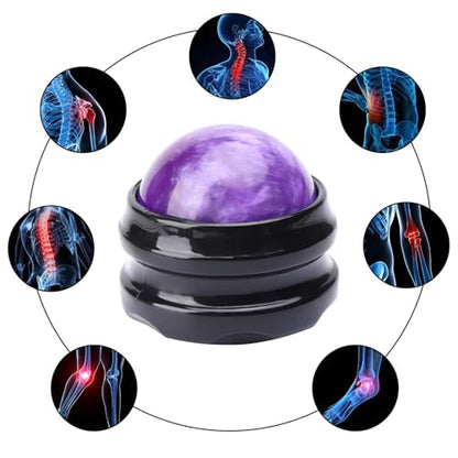 WOVTE Massage Ball, Lacrosse Balls, Self Massage Tool for Sore Muscles, Shoulders, Neck, Back, Foot, Body, Deep Tissue, Trigger Point, Muscle Knots, Yoga and Myofascial Release (Purple) - color: Purple
