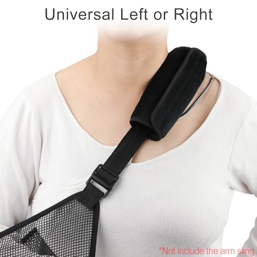 2Pcs Arm Sling Padding for Neck Arm Sling Strap Cushion Neck Pad Cushions Shoulder Brace Carry Strap Pads Elbow Wrist Injury Support Strap Padded Women Men Black Velvet - color: Black Velvet-2pcs
