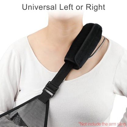 2Pcs Arm Sling Padding for Neck Arm Sling Strap Cushion Neck Pad Cushions Shoulder Brace Carry Strap Pads Elbow Wrist Injury Support Strap Padded Women Men Black Velvet - color: Black Velvet-2pcs