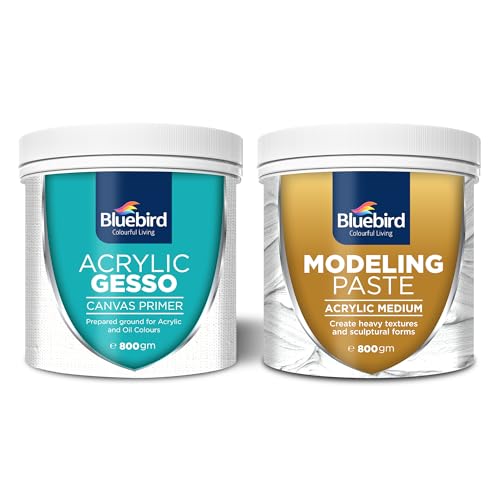 BLUEBIRD Modeling Paste 28.2Oz & Heavy Gesso Primer 28.2Oz Full Tub