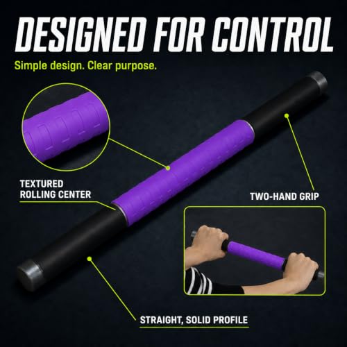 Muscle Roller Massage Stick for Legs Massager Roller-Calf Roller Deep Tissue Release Muscle Soreness, Trigger Points for Legs, Neck, Calves, Thighs, Shins, Back - color: Purple