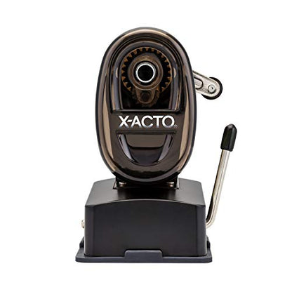 X-ACTO Bulldog Manual Pencil Sharpener w/Vacuum Mount, Colors May Vary, 1 Count