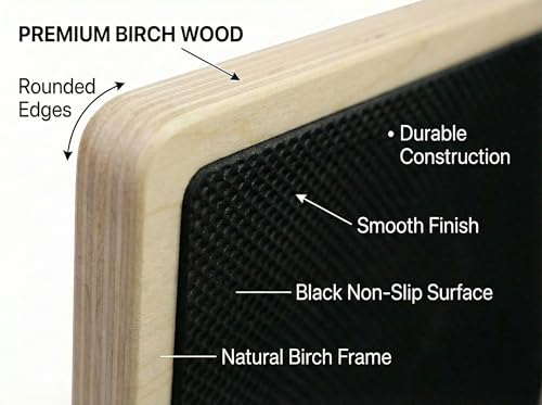 Wooden Balance Board for Foot Strength Training – Ideal for Ankle Sprain Recovery, Physical Therapy, Plantar Fasciitis Relief, Posture Correction & Body Balance – Use at Home, Office or Gym