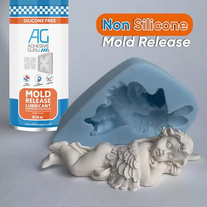 Adhesive Guru Non Silicone Epoxy Mold Release Spray (2x13.5 fl oz), Silicone-Free Release Agent Aerosol Spray for Epoxy Resin Molds, 2 Pack - color: 13.5 fl oz, size: 2 Pack