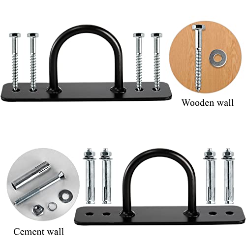 Lyellfe 2 Pack Battle Rope Anchor, Heavy Duty Wall Ceiling Mount Bracket