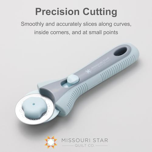 Missouri Star Rotary Cutter, 45mm Blade, Rolling Cutter Tool for Quilt Appliques and Cutting Fabrics, Essential Quilting and Sewing Supplies for DIY Craft Projects - color: 45mm Rotary Cutter