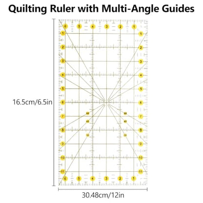 12x18in Self Healing Cutting Mat Kit with Ruler & Knife, for Sewing DIY | A3, Double Sided, Cutting Mat Kit, Craft Knife with 5 Replacement Blades, Quilting Ruler, For Sewing Craft DIY