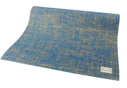 Kakaos Natural Jute Yoga Mat - color: Blue