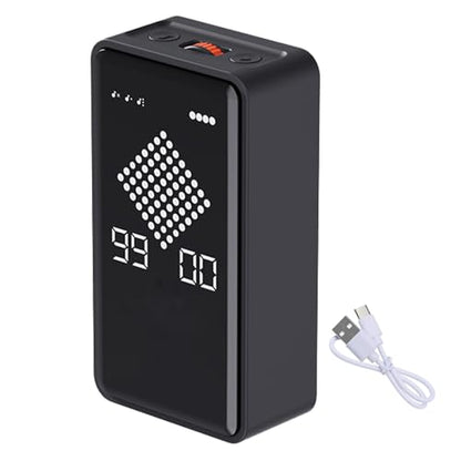 Digital Visual Timer, 0-99mins Sand Time with Gravity Sensor, Hourglass Animation, Type-C Rechargeable Magnetic Visual Timer for Classroom, Cooking, Fitness, Baking, ADHD(Black)