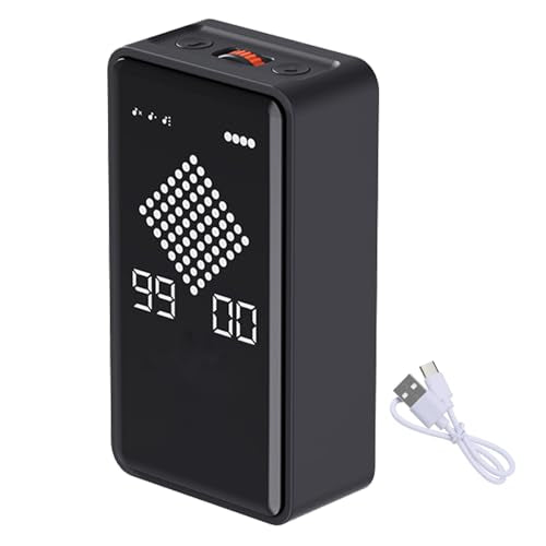 Digital Visual Timer, 0-99mins Sand Time with Gravity Sensor, Hourglass Animation, Type-C Rechargeable Magnetic Visual Timer for Classroom, Cooking, Fitness, Baking, ADHD(Black)