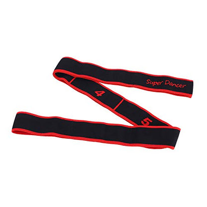 Stretch Band, 8 Loops Elastic Exercise Band for Ballet Dance Gymnastics Training(Red)