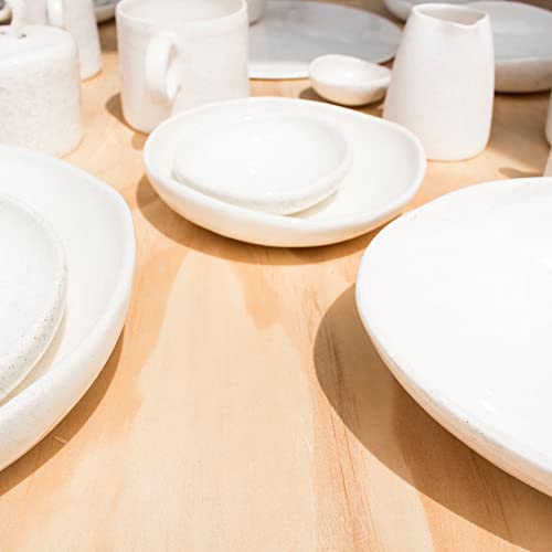 Deouss Mid High Fire White Stoneware Clay for Pottery;Mid Fire Cone 5-7;Ideal for Wheel Throwing,Hand Building,Sculpting;Great for All Skill Levels;Whiteware Clay- Pottery White;20 lbs - size: 20 lb