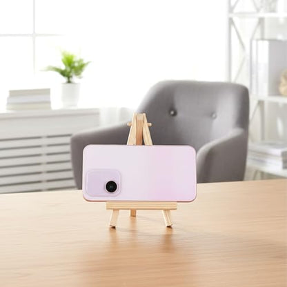 4 PCS Mini Wood Display Easels Wooden Small Tabletop Tripod Easels for Displaying Art Craft Canvas Paintings Easel Small Easel for Offices Photos Canvas Paintings Crafts
