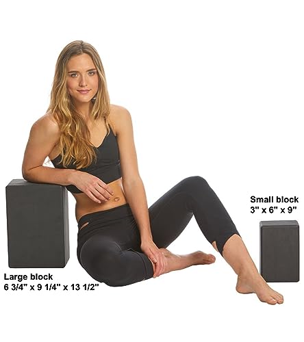 Everyday Yoga Premium Foam Block, 3in/4in/5in Thick, Multi Colors, 1 Block - color: Black, size: Super Block