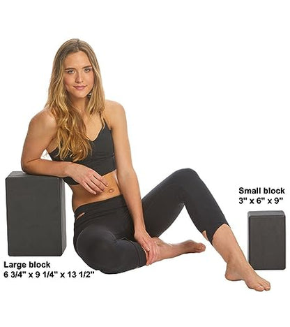 Everyday Yoga Premium Foam Block, 3in/4in/5in Thick, Multi Colors, 1 Block - color: Black, size: Super Block