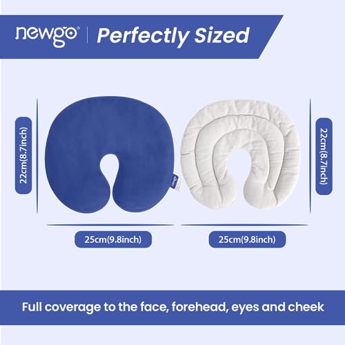 NEWGO Bundle of Sinus Face Mask and Cooling Eye Mask for Puffy Eyes
