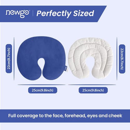 NEWGO Bundle of Sinus Face Mask and Cooling Eye Mask for Puffy Eyes