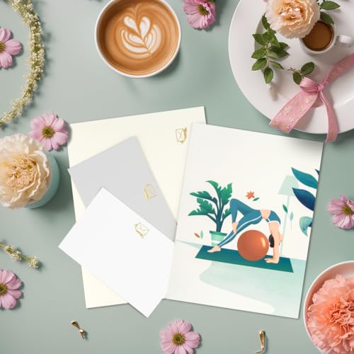 Yoga Pop Up Card, 3D Yoga Birthday Card, Mother's Day Card | Anniversary Card for Mom Girls Women. - color: Yoga Card