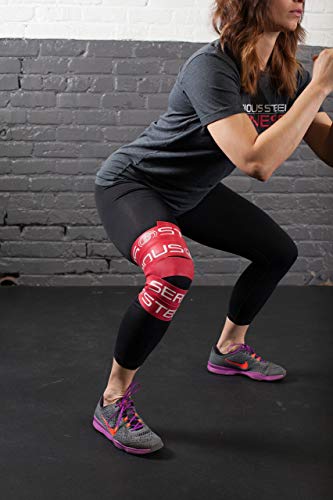 Serious Steel Mobility & Recovery (Floss) Bands |Compression Band | Tack & Flossing Band (7' L x 2" W) - color: Single - Red