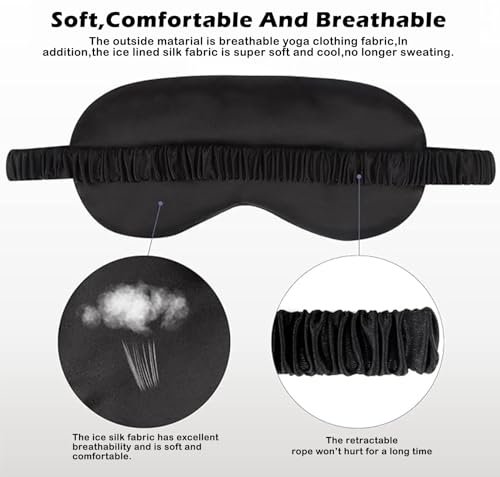 12Pcs Silk Sleep Masks Satin Eye Mask Silky Eyes Cover Blindfold Eyeshade Hair Ties Scrunchy Travel Bridesmaids Gifts - color: Peacock Green