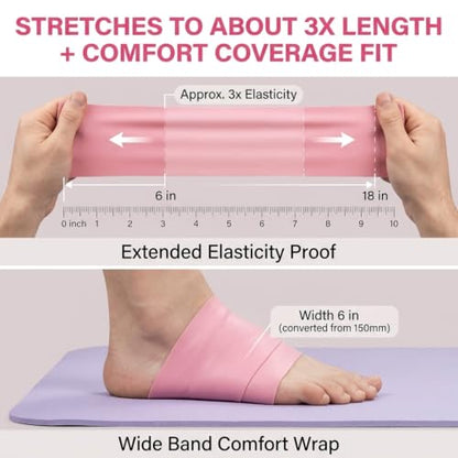 TPE Resistance Bands Flat Exercise Stretch Bands for Yoga Pilates Home Fitness Training - color: Pink