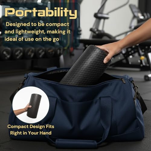 Fitizen Foam Roller – Muscle Massage Rehab Stiff Back Pain Physical Therapy Deep Tissue Firm Exercise Equipment Home Gym Stress Yoga Pilates for The Fit Citizen by FitNation - style: Small - 12 x 6 Inches