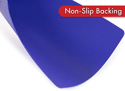 Dexas Heavy Duty Cutting Board Grippmat, Flexible Cutting Boards for Kitchen, Set of 4, Non Slip Plastic Board Cutting Mat Small Size 5.5 x 8, Blue, Green, Yellow, Red Set, Kitchen Gadgets - color: Blue/ Green/ Yellow/ Red, size: 5.5 x 8 inches