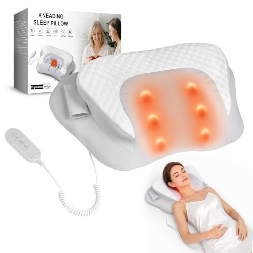 MEKZU Neck Massager Pillow with Heat, 4D Kneading Neck & Shoulder Massager