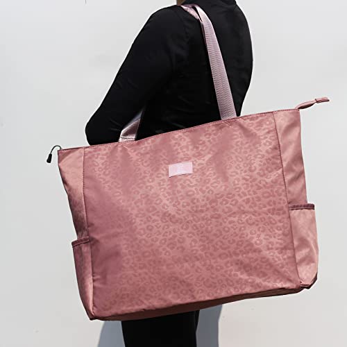 ESVAN LARGE BEACH BAG Water Resistant Lightweight 20 inch Women Oversize Tote Bag for Gym Beach Travel Pool Yoga Nurse - color: A01
