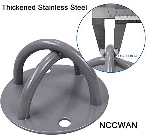 Wall Mount Bracket for Suspension Straps, Ceiling Anchor X Mount for Olympic Rings, Body Weight Strength Training Systems, Yoga Swings Hammocks, Boxing Equipment