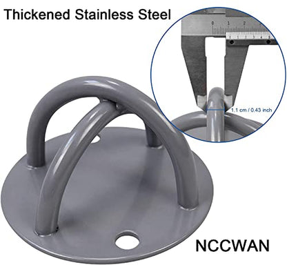 Wall Mount Bracket for Suspension Straps, Ceiling Anchor X Mount for Olympic Rings, Body Weight Strength Training Systems, Yoga Swings Hammocks, Boxing Equipment