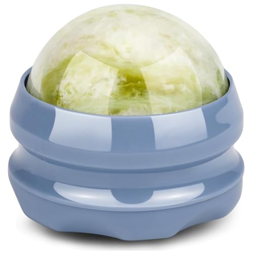 ideayard Massage Stone Jade Ball for Full Body Massage Lacrosse Ball Massager, Back Massage Tool, Self Massage Ball for Sore Muscle - color: Blue