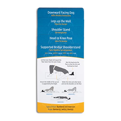 Restorative Yoga Deck: - Relax and Restore with Gentle Poses - De-Stress and Heal - Includes 26 Postures and 8 Sequences with Clear Instructions - Yoga Cards for Beginner and Advanced Yogis