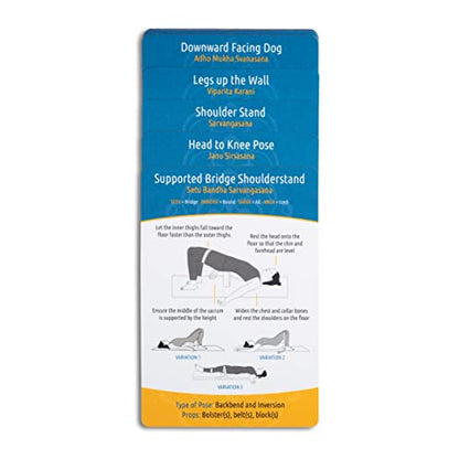 Restorative Yoga Deck: - Relax and Restore with Gentle Poses - De-Stress and Heal - Includes 26 Postures and 8 Sequences with Clear Instructions - Yoga Cards for Beginner and Advanced Yogis