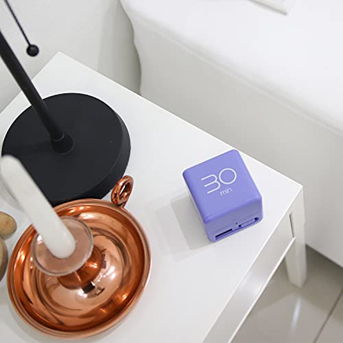 mooas Cube Timer, Flip, Block, Productivity, Time Management (Violet) - color: Violet
